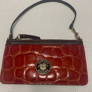 Dooney & Bourke red wristlet